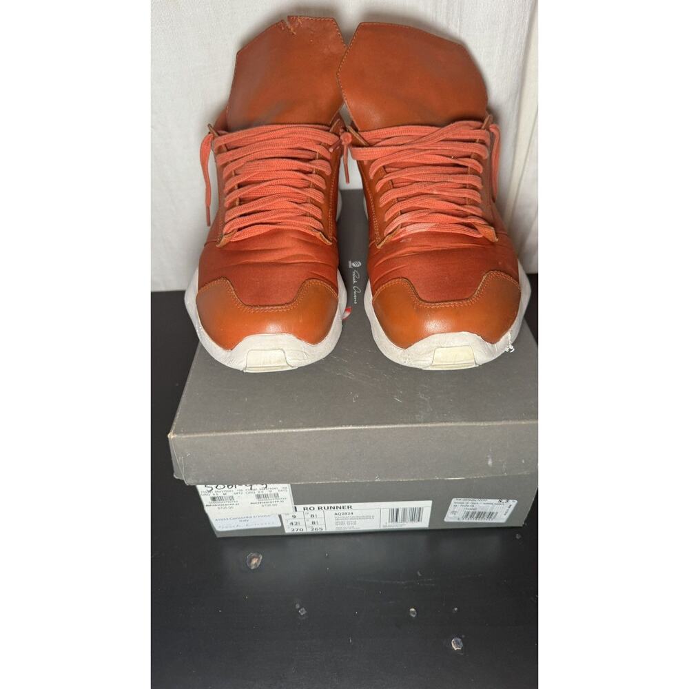 Rick Owens RO Runner Sneakers - Rust/Orange (EU 42 / US 9)